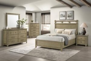 HAZLEWOOD 5-PIECE QUEEN BEDROOM SET VINEYARD OAK