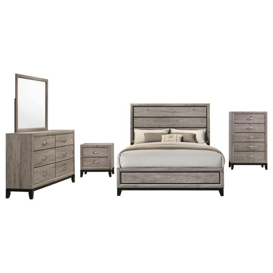Second image of WATSON FIVE-PIECE QUEEN BEDROOM SET LIGHT TAUPE