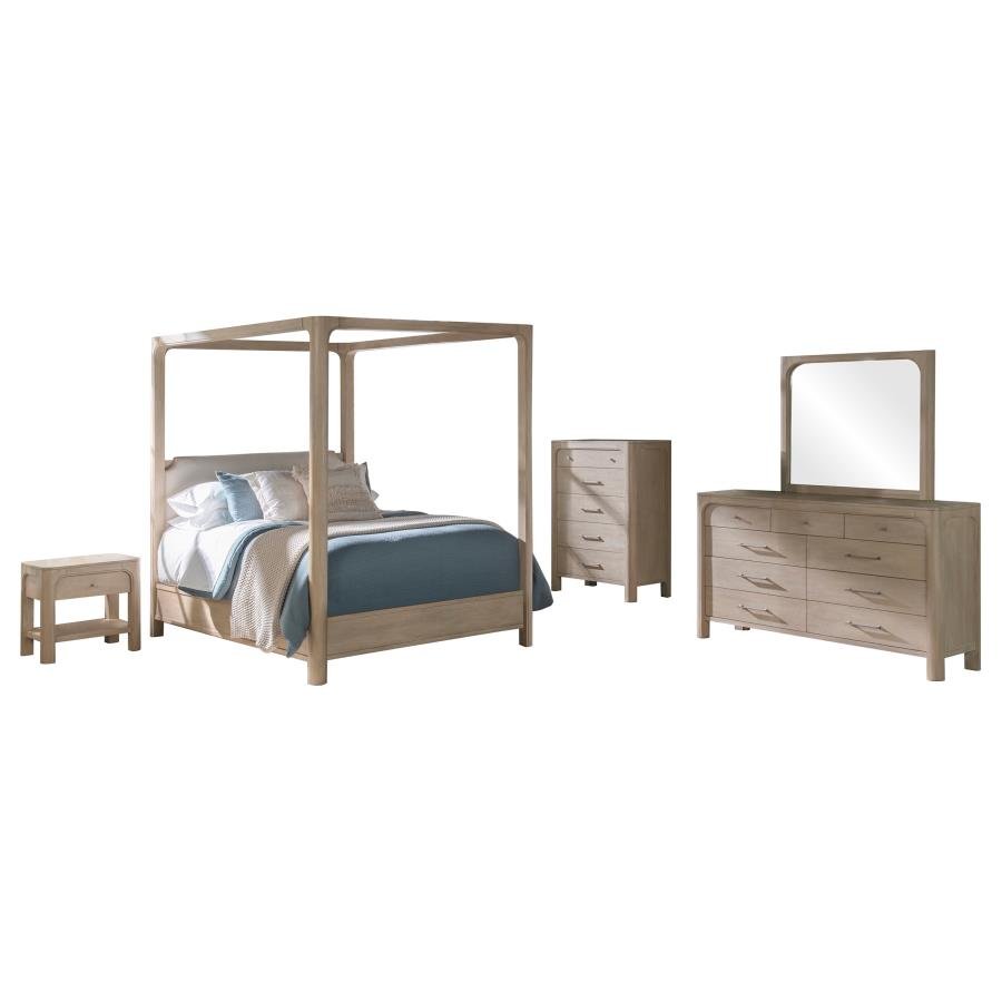 Second image of SOLANO 5-PIECE QUEEN BEDROOM SET WEATHERED MANGO
