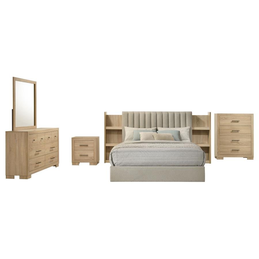 Second image of ARIELLE 5-PIECE QUEEN BEDROOM SET LIGHT OAK