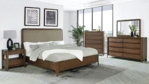 MADERIA 5-PIECE QUEEN BEDROOM SET WALNUT