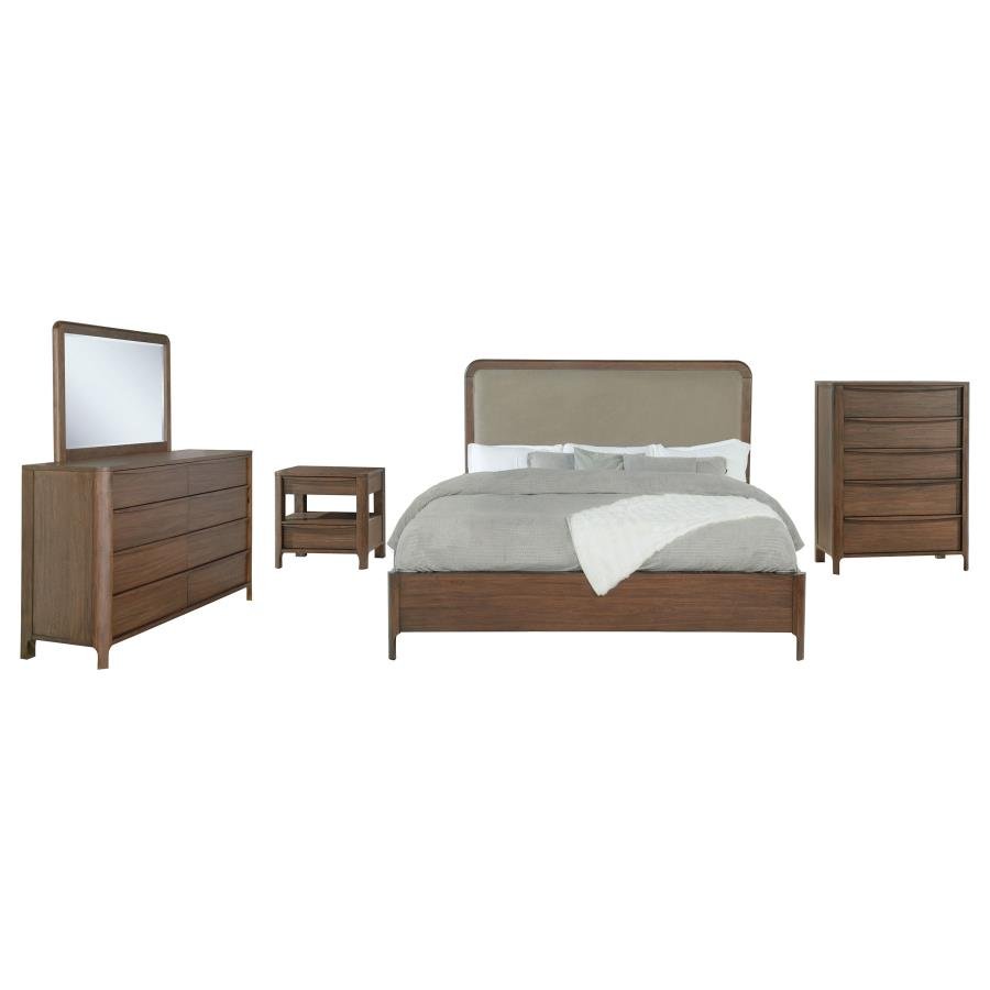 Second image of MADERIA 5-PIECE QUEEN BEDROOM SET WALNUT