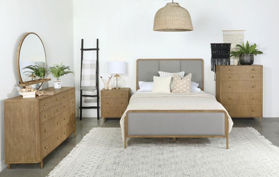 ARINI 5-PIECE QUEEN BEDROOM SET SAND WASH AND GREY