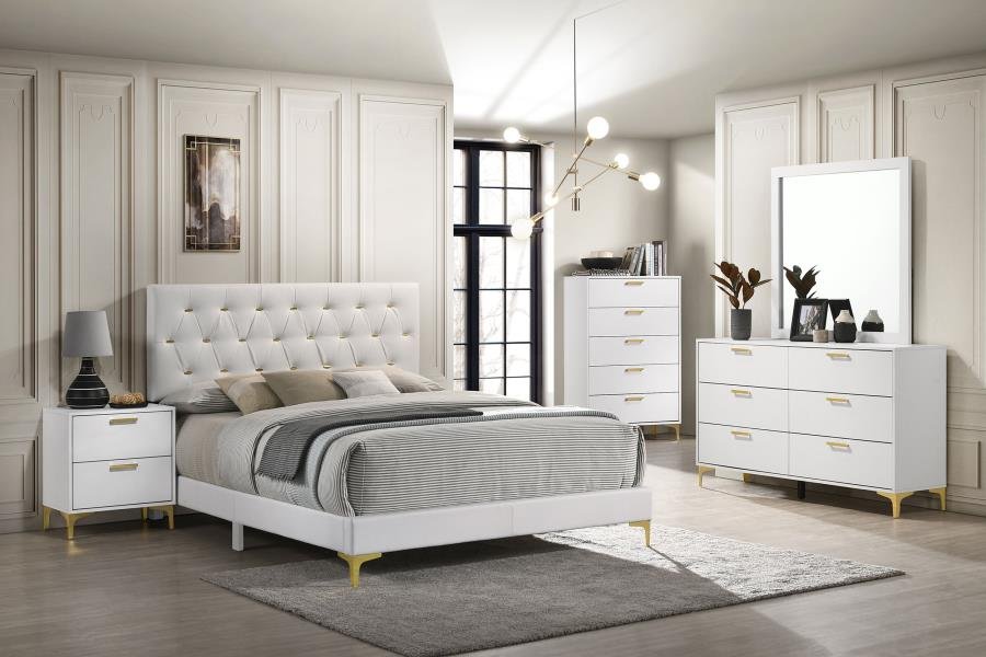 KENDALL 5-PIECE QUEEN BEDROOM SET WHITE