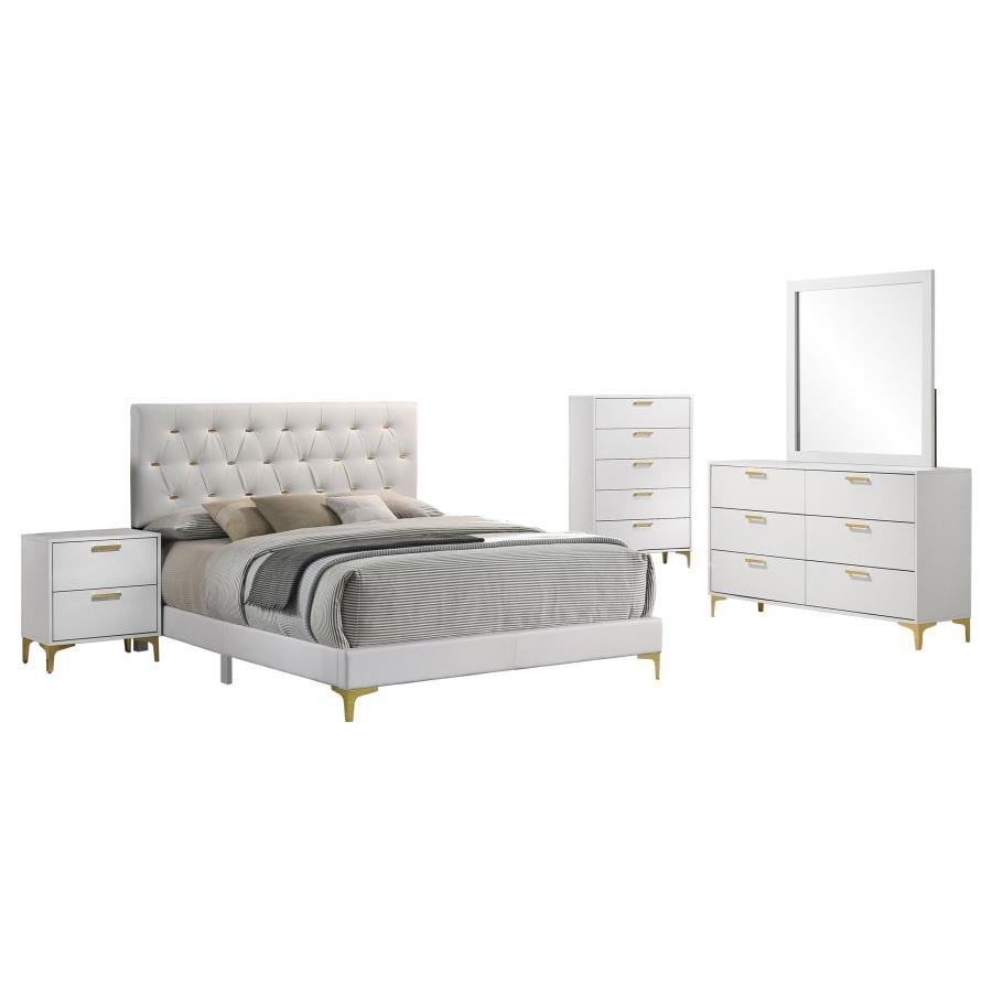 Second image of KENDALL 5-PIECE QUEEN BEDROOM SET WHITE