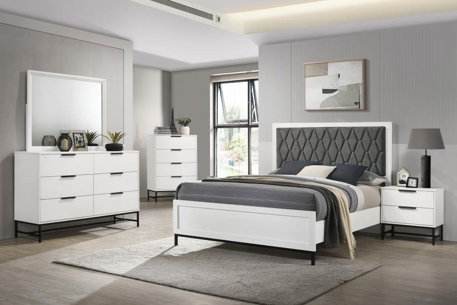 SONORA 5-PIECE QUEEN BEDROOM SET WHITE