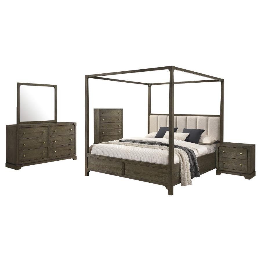 Second image of GRAN PARK 5-PIECE QUEEN BEDROOM SET DARK COCOA