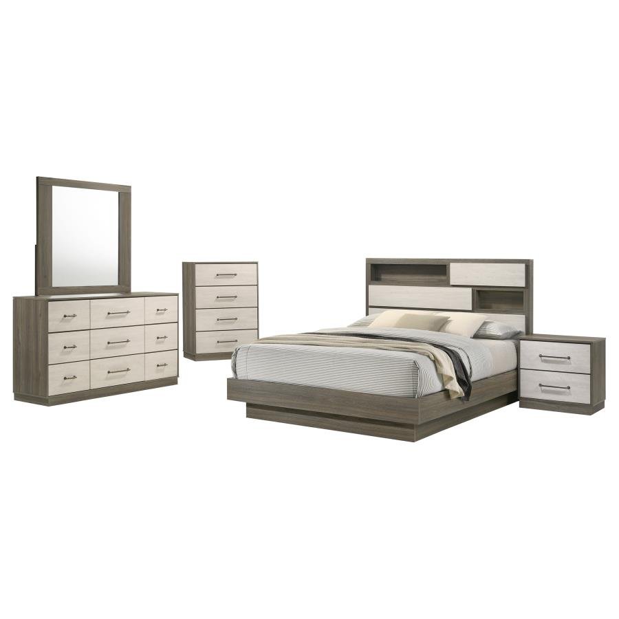 Second image of FENWICK 5-PIECE QUEEN BEDROOM SET GREY OAK