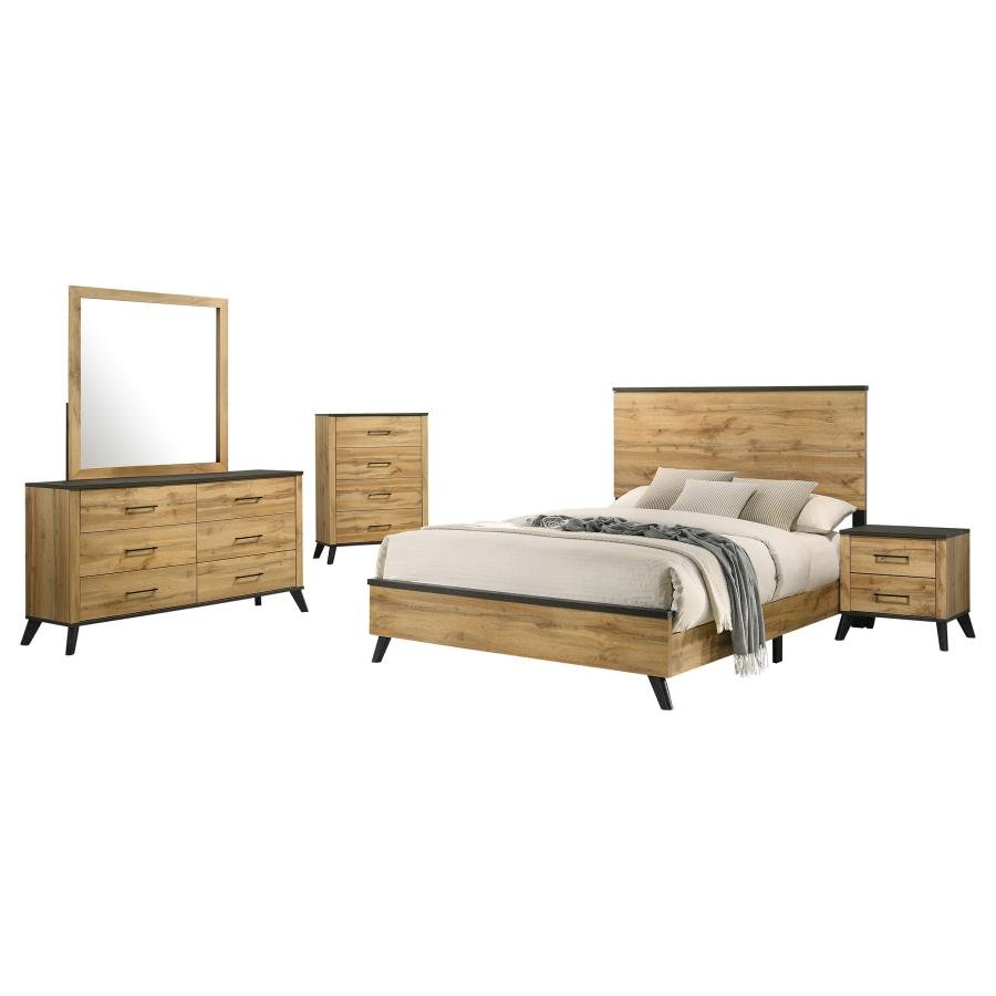Second image of KAYWOOD 5-PIECE QUEEN BEDROOM SET NATURAL PINE