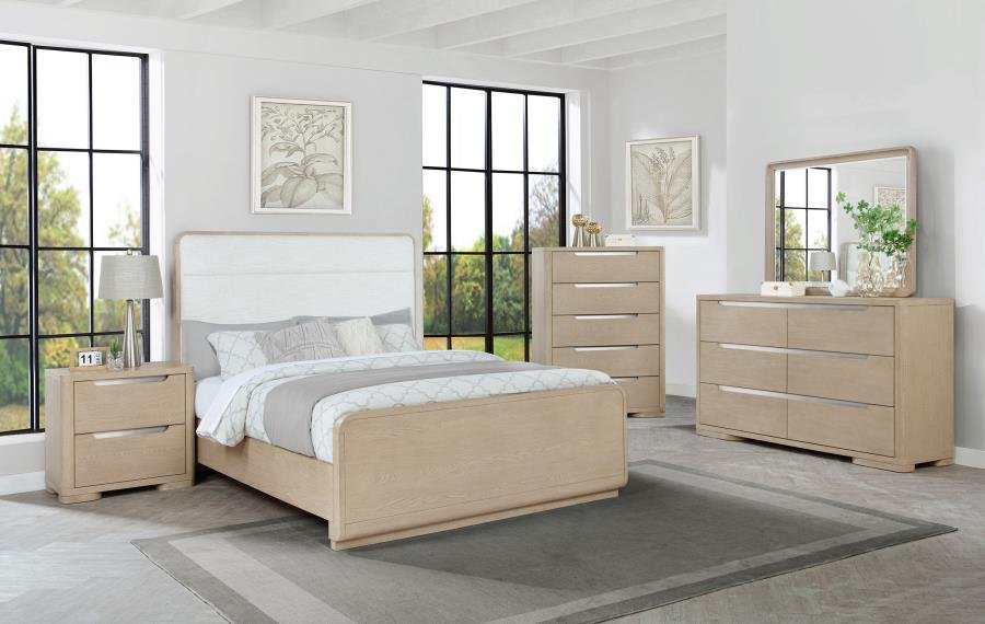 LADERA 5-PIECE QUEEN BEDROOM SET LIGHT ELM