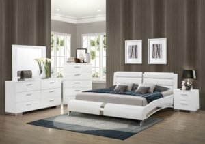 JEREMAINE 5-PIECE QUEEN BEDROOM SET WHITE