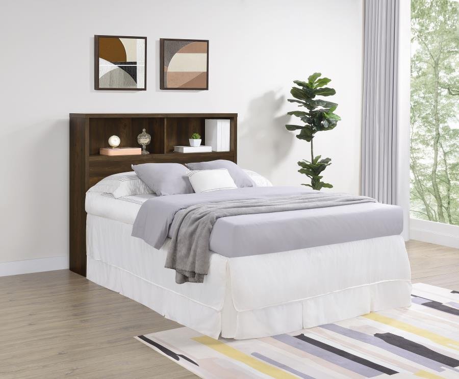 Second image of WESTPARK 49-INCH FULL BOOKCASE HEADBOARD DARK PINE