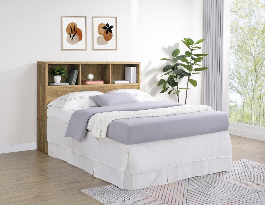Second image of WESTPARK 49-INCH QUEEN BOOKCASE HEADBOARD MANGO