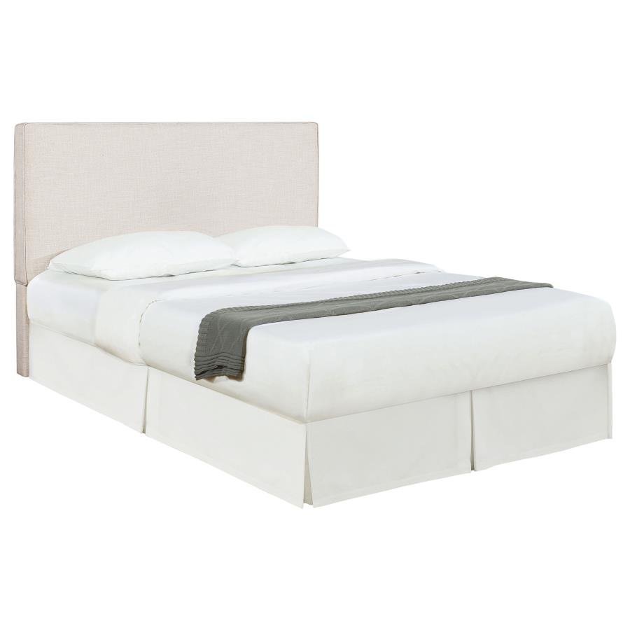 KOSMO UPHOLSTERED QUEEN OR FULL PANEL HEADBOARD SAND