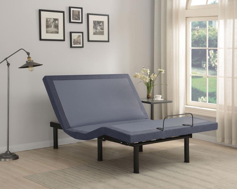 Second image of NEGAN QUEEN ADJUSTABLE BED BASE GREY AND BLACK