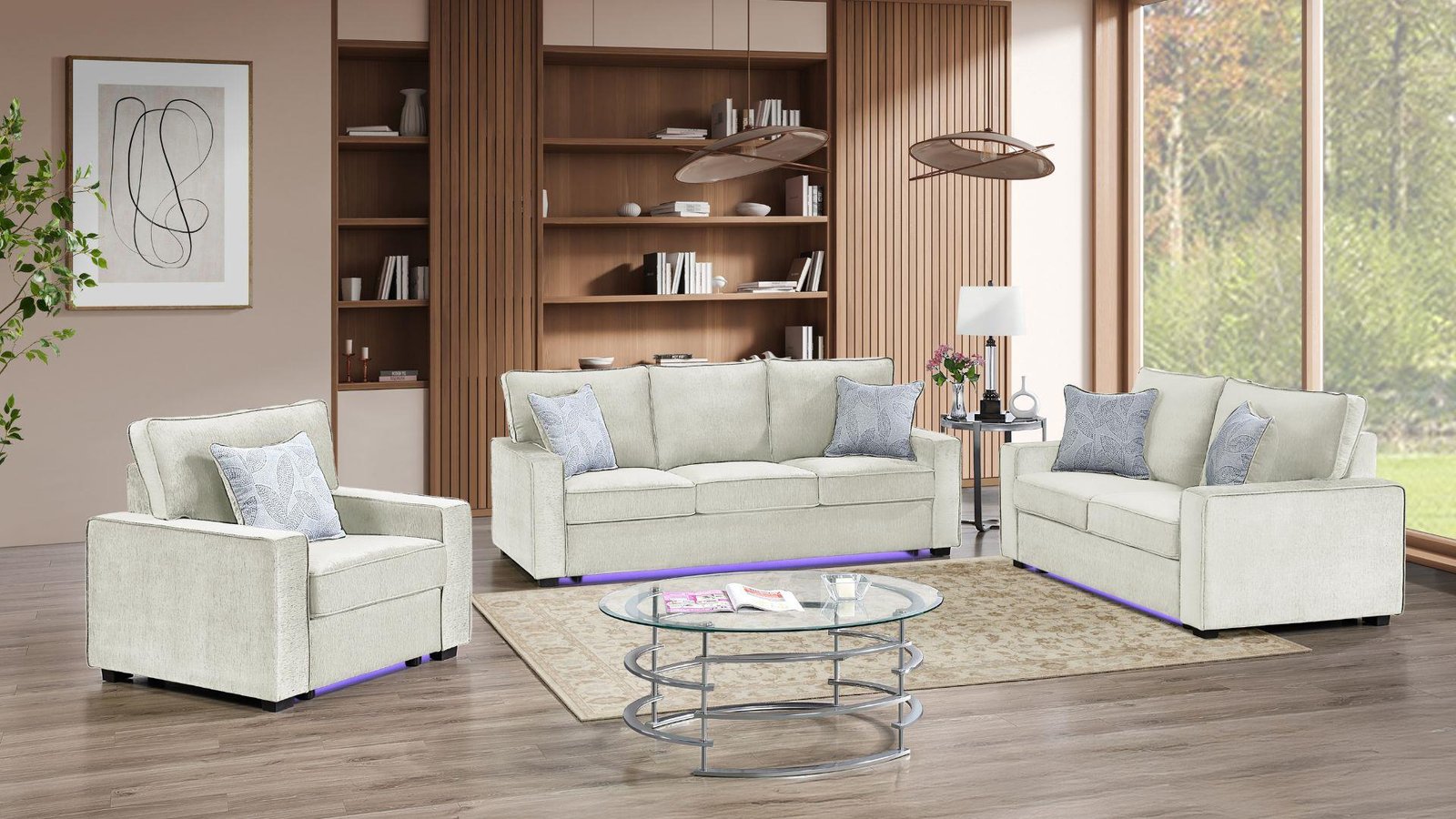Second image of RITA 2 PC Living Room Sets IN BEIGE