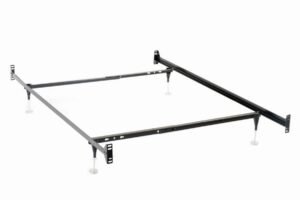 ESME TWIN OR FULL BED FRAME BLACK (HEADBOARD & FOOTBOARD)