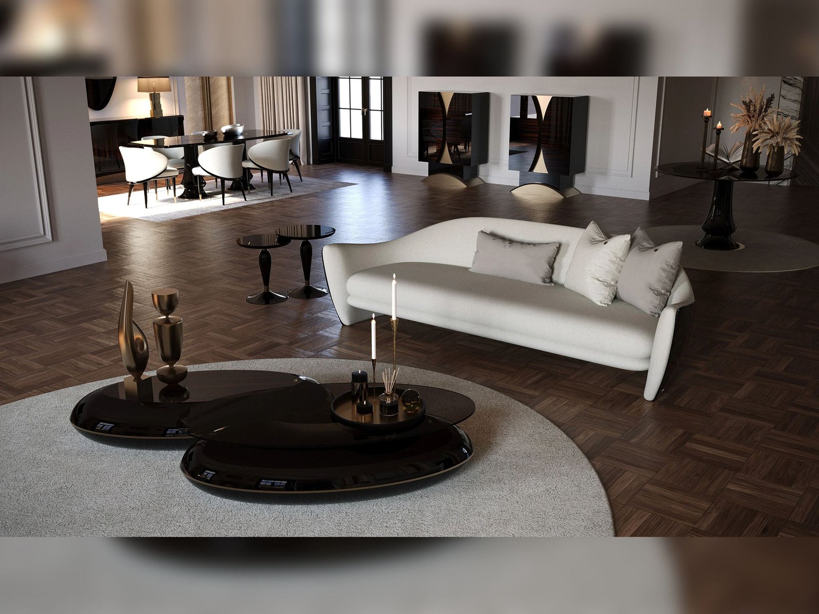 Second image of Anka 4-pieces (1 Four Seater Lux Sofa & 1 Four Seater Sofa & 2 Chair) Livingroom