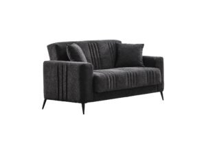 Adela Convertible Loveseat Anthracite