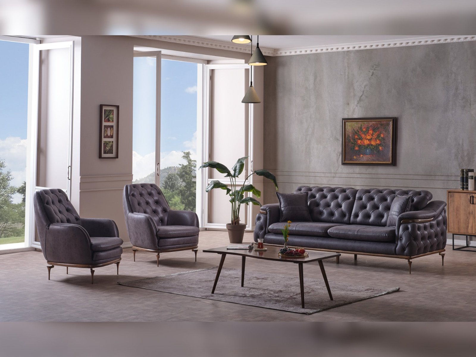 Akik Convertible Loveseat