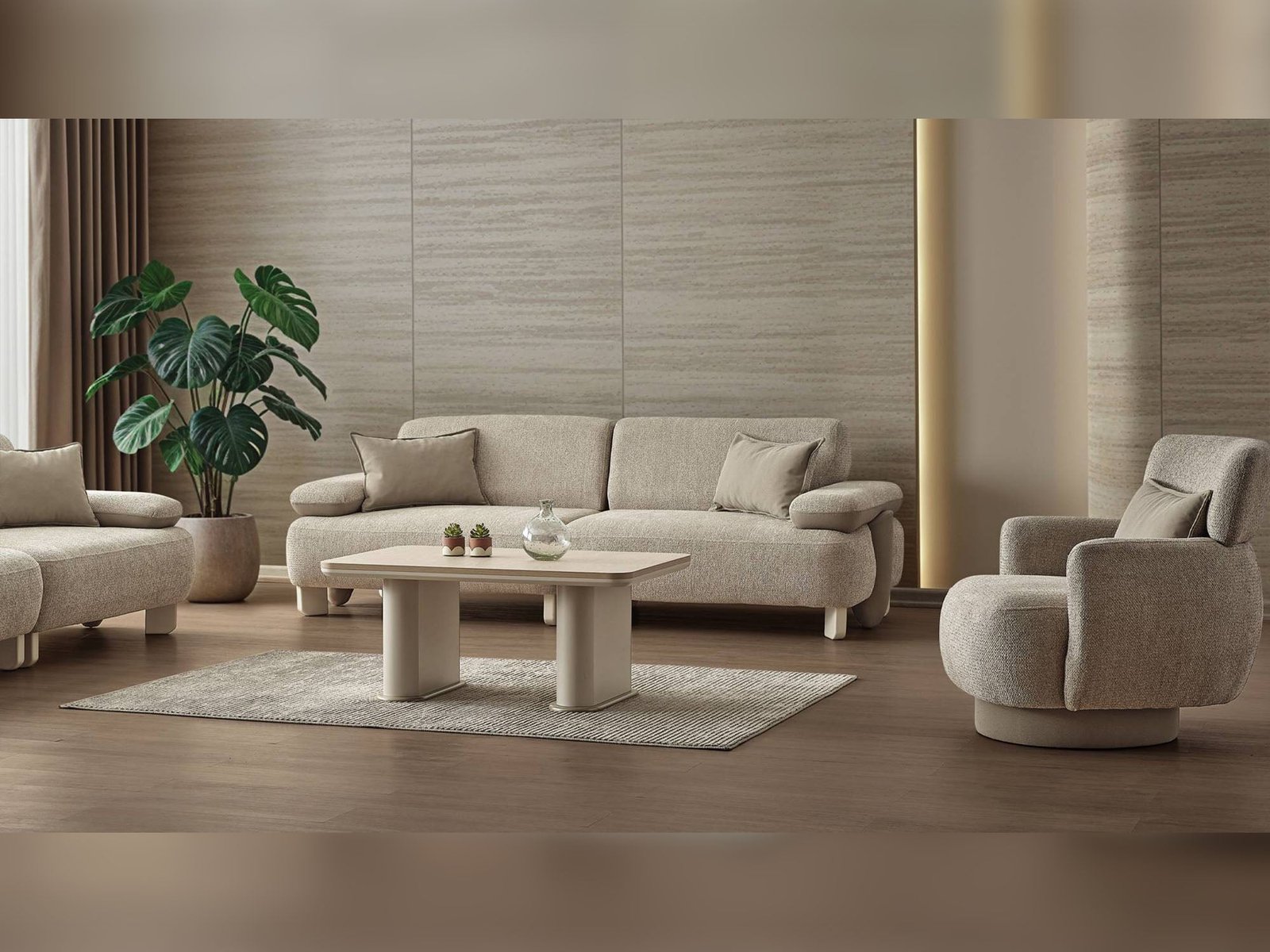 Alessa Al 4-pieces (2 Sofa & 2 Chair) Livingroom