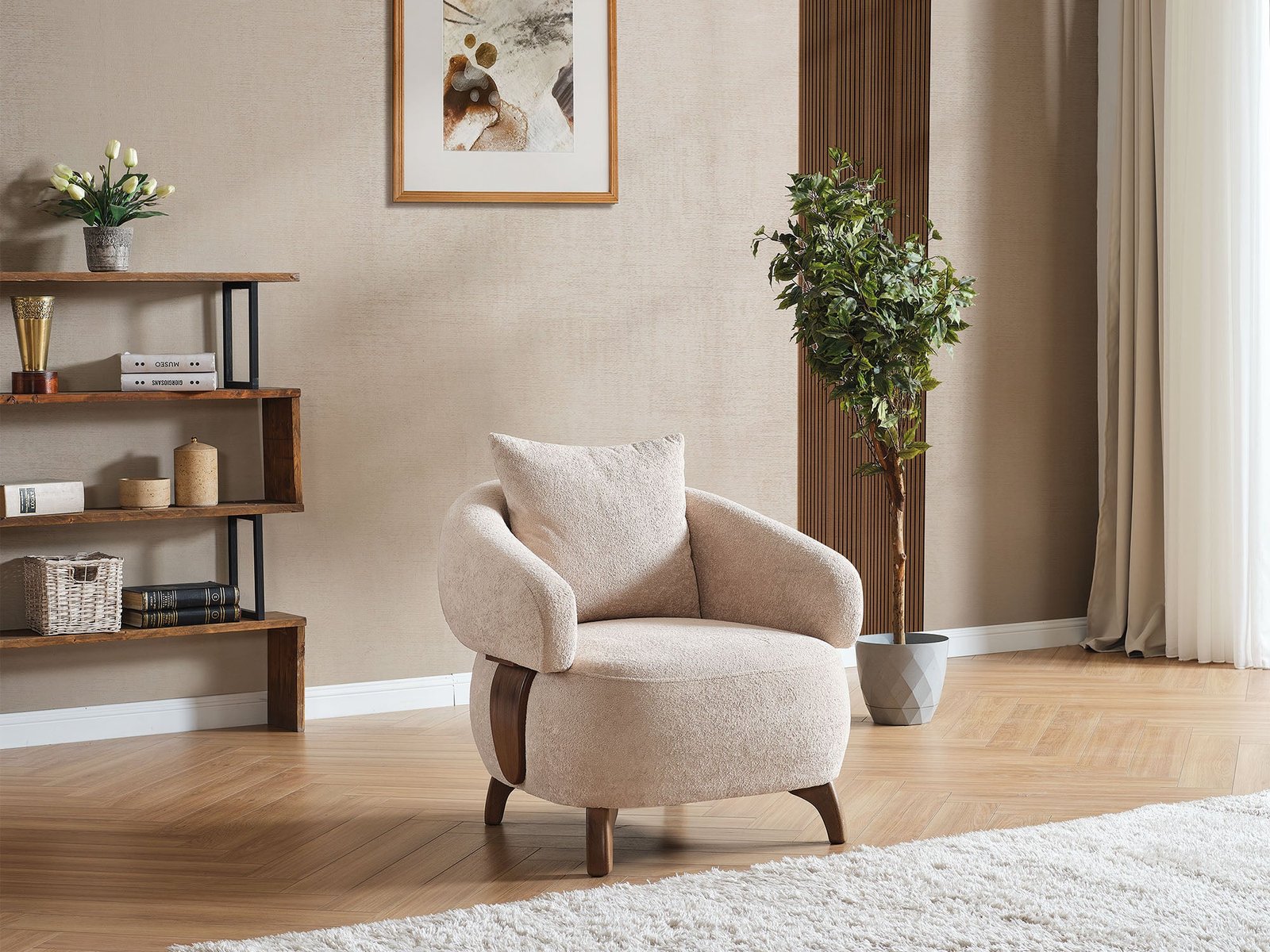 Second image of Alexa Chair Cream