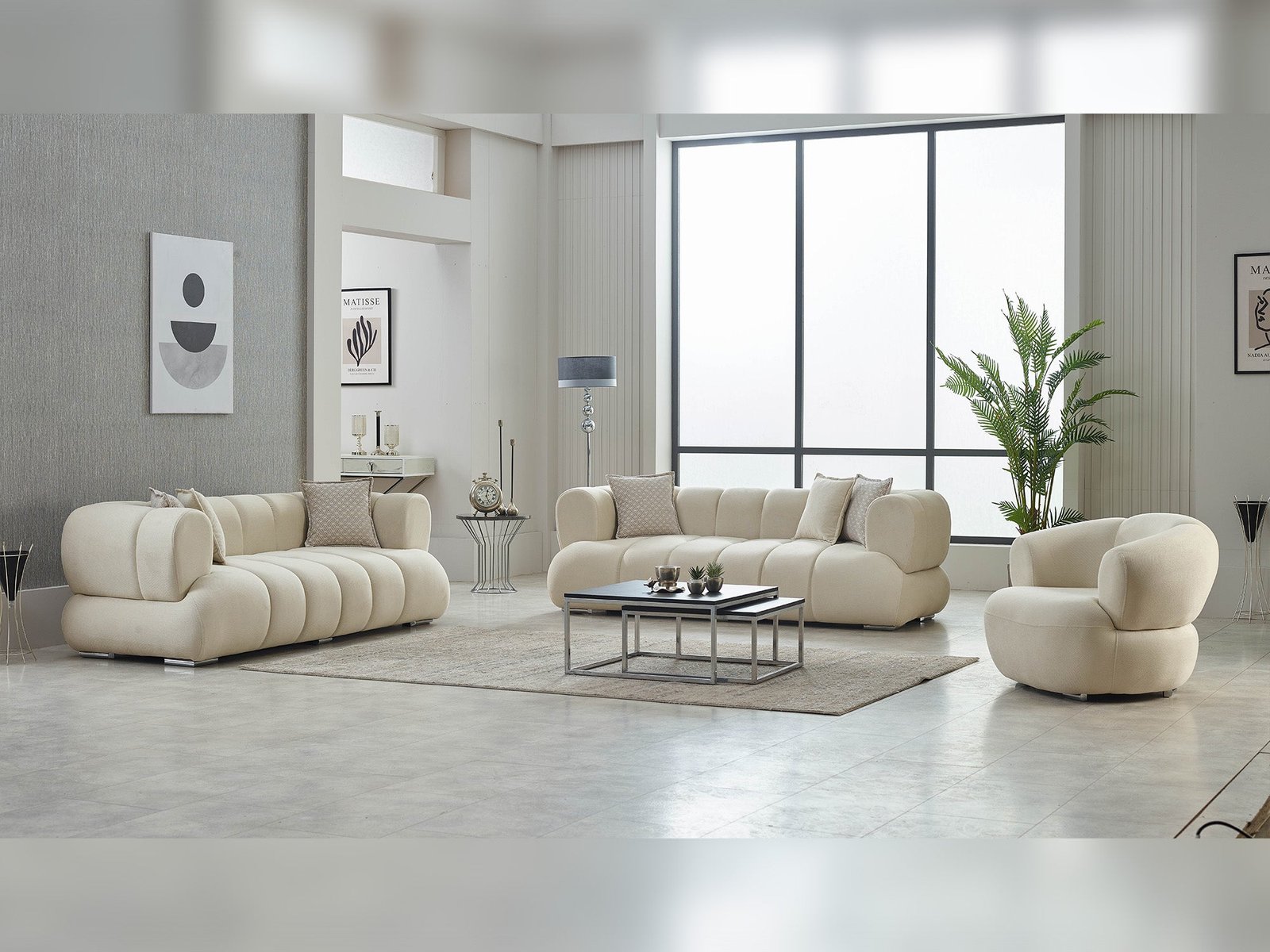 Arthur 3-pieces (Sofa & Loveseat & Chair) Livingroom