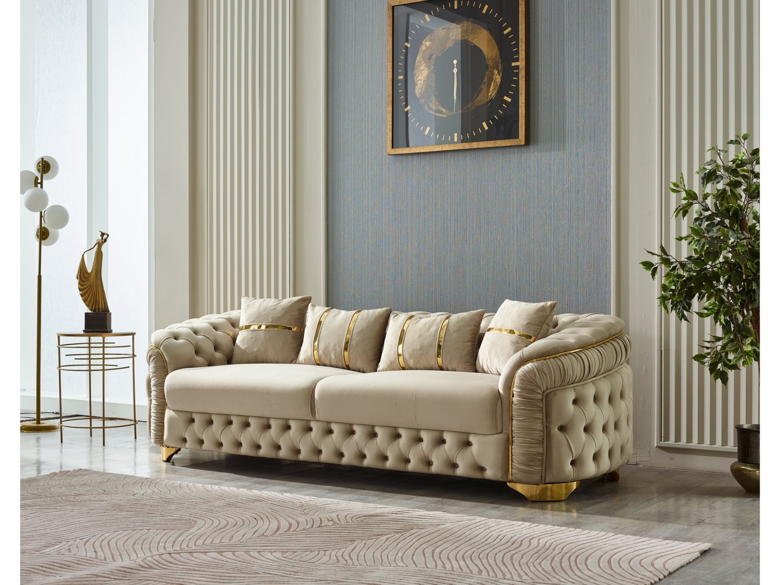 Second image of Arizona Stationary Sofa Beige