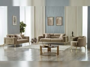 Armoni 3-pieces (Sofa & Loveseat & Chair) Livingroom Set Beige