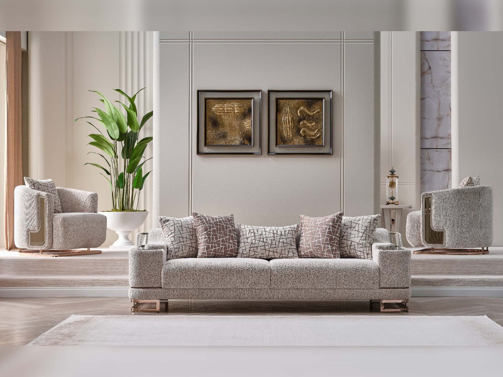 Asel Stationary Sofa