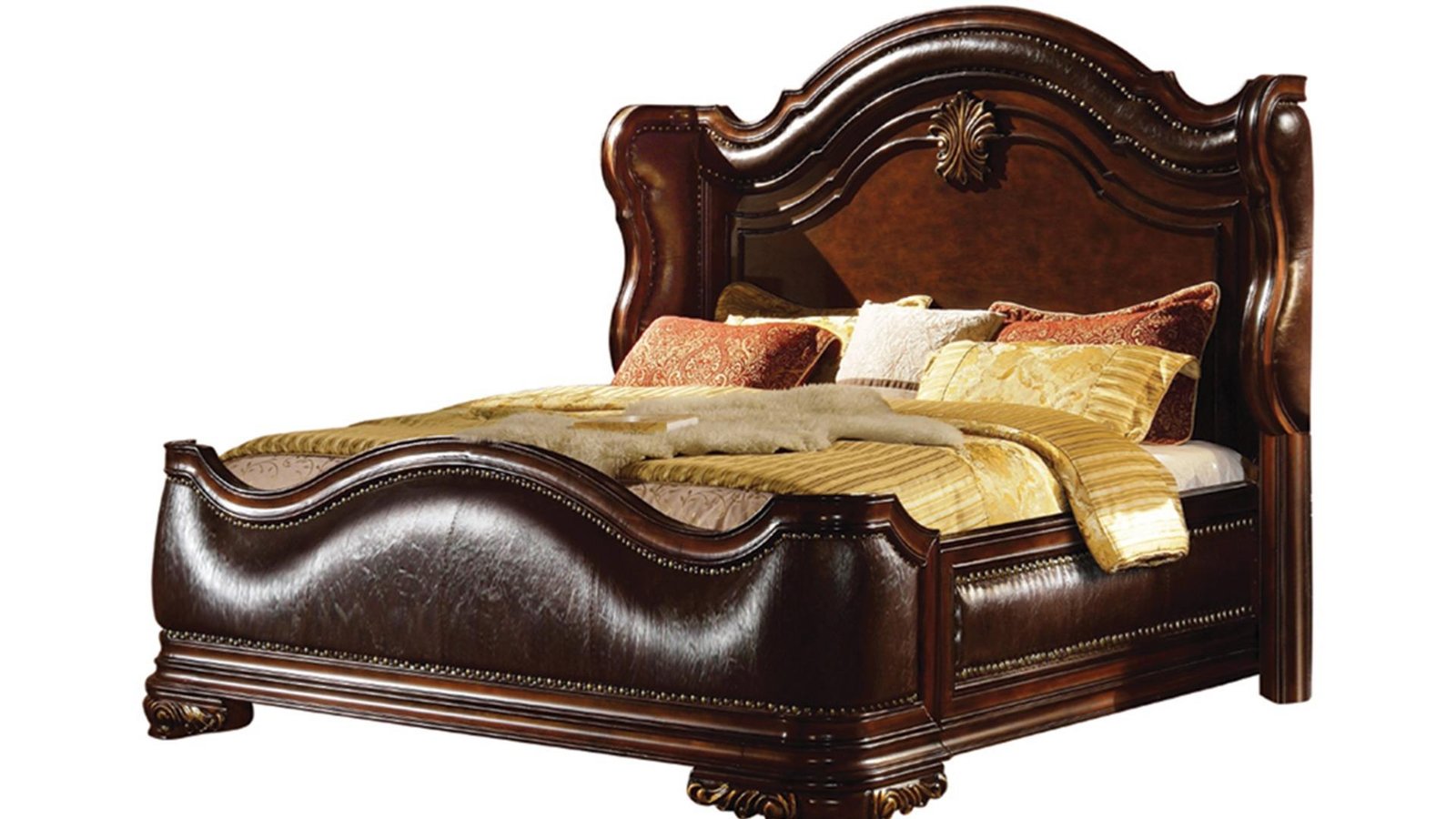 Second image of BELLA QUEEN 5 PC BEDROOM SET IN WALNUT