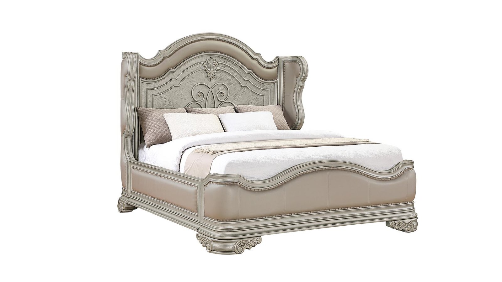 Second image of BELLA QUEEN 5 PC BEDROOM SET IN CHAMPAGNE