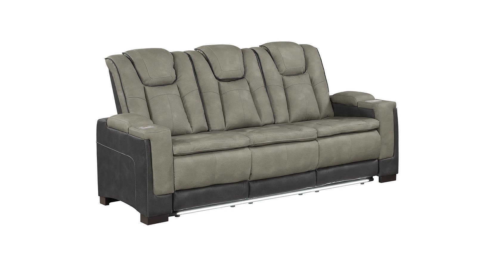 Second image of BRUNO 2 PC LIVINGROOM SET GRAY