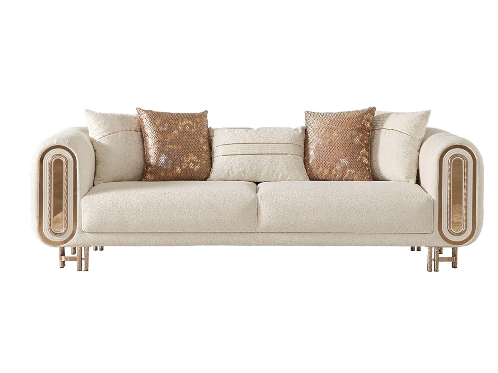 Second image of Bella Stationary Loveseat Cream