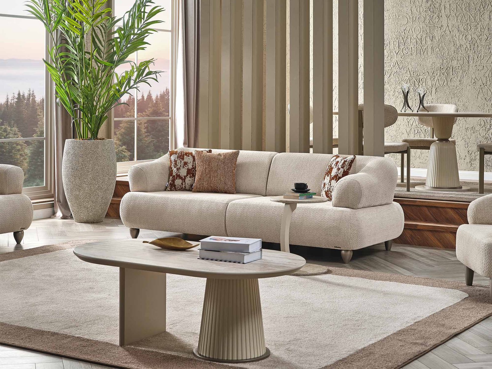Second image of Bern Convertible Sofa Cream