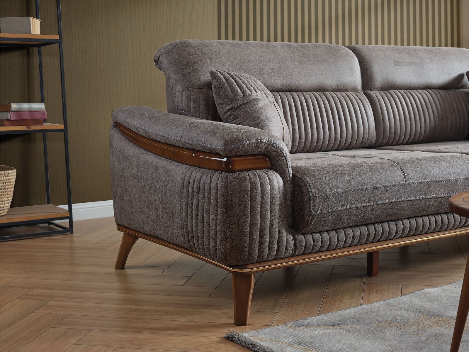 Second image of Beta Convertible Sofa Fume