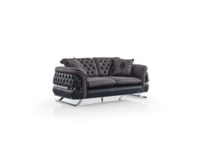 Bravo Convertible Loveseat Black