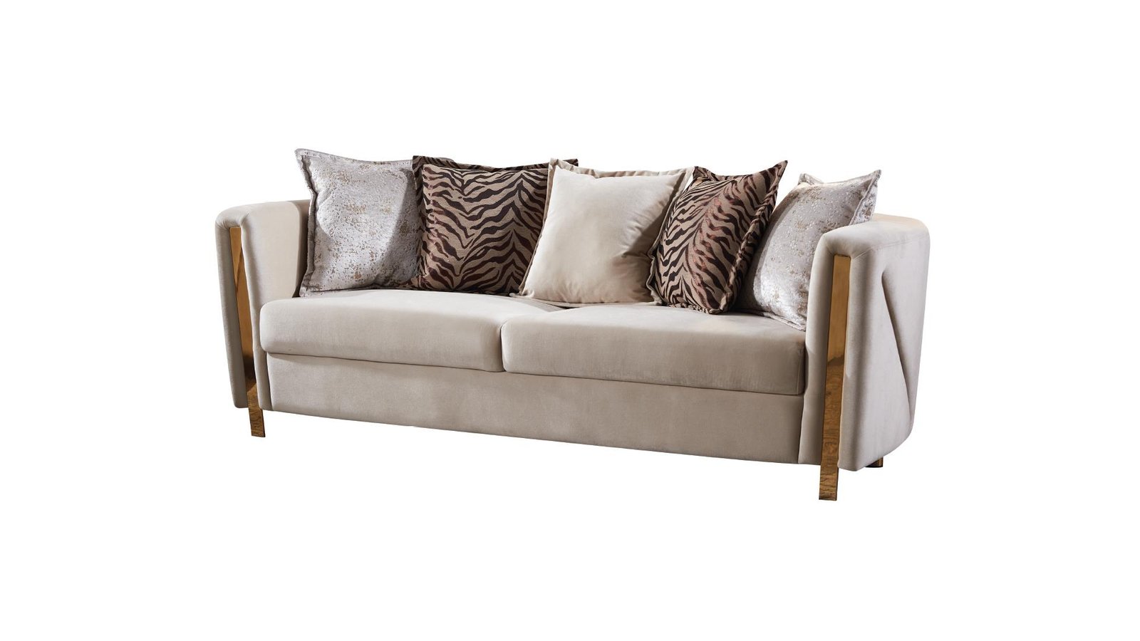 Second image of CHANELLE 2 PC Living Room Sets IN BEIGE