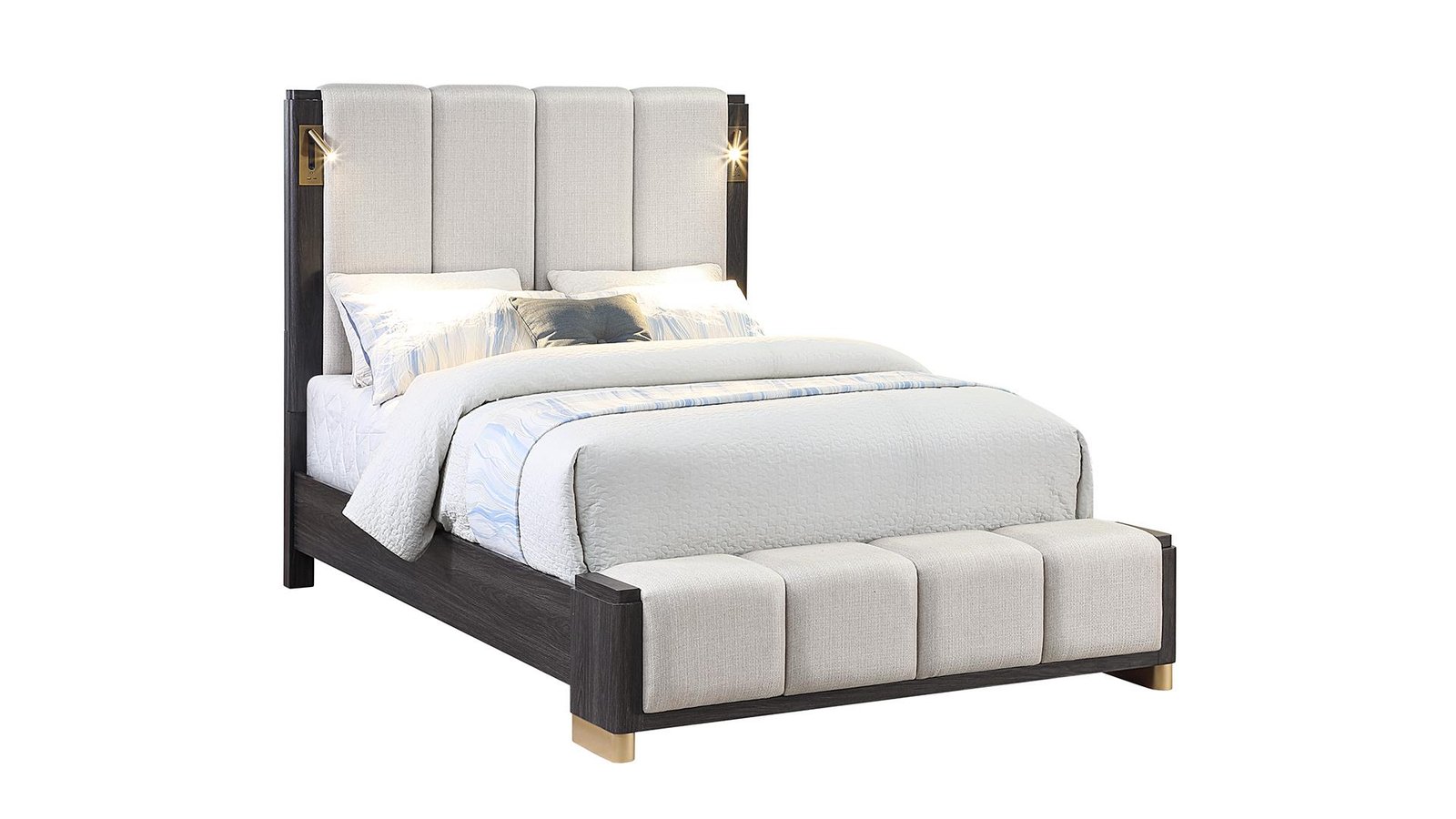 Second image of CLIFTON QUEEN 5PC BEDROOM SET IN CHARCOAL GRAY