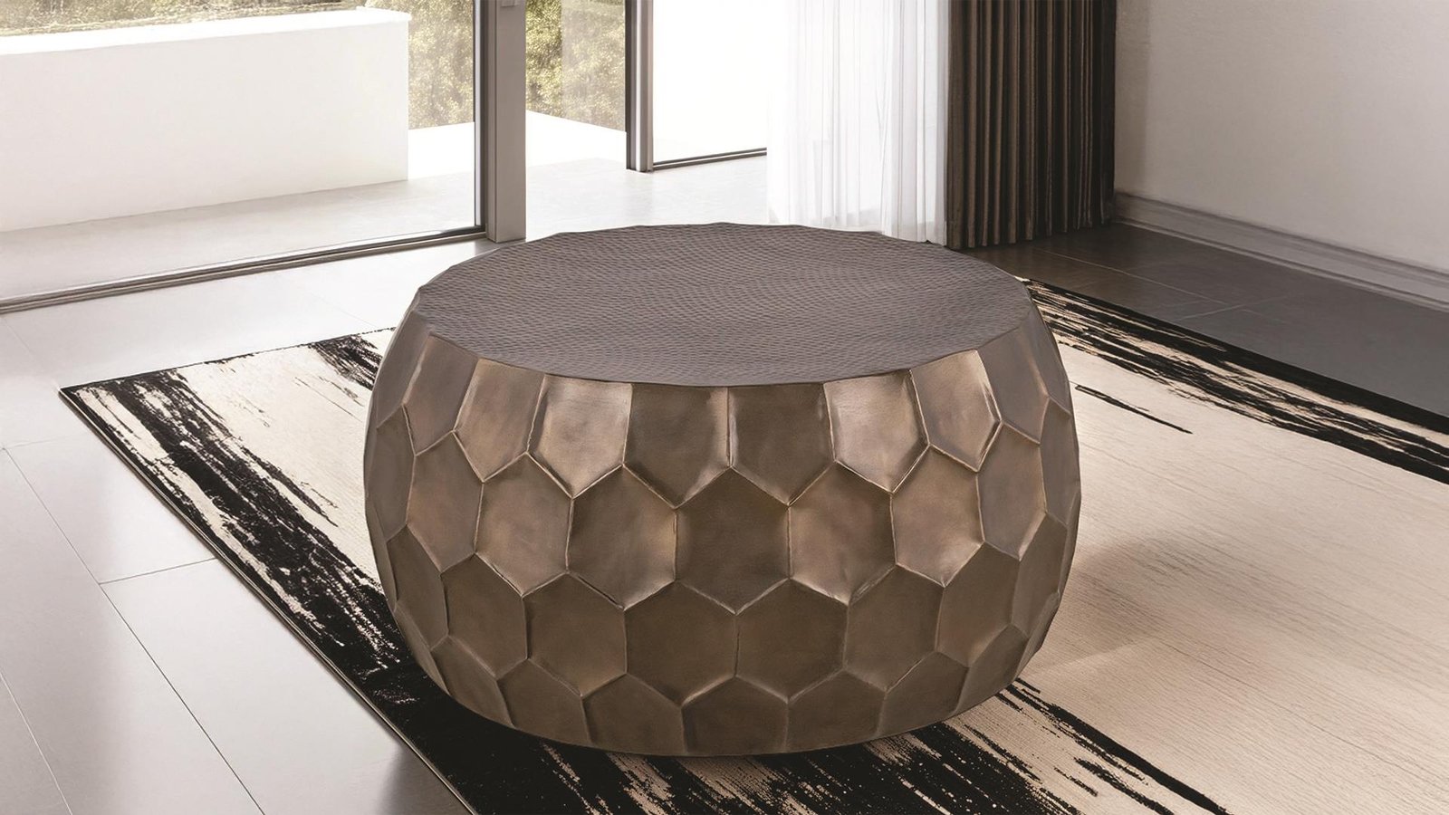 CT-101-25-32 COFFEE TABLE GOLD