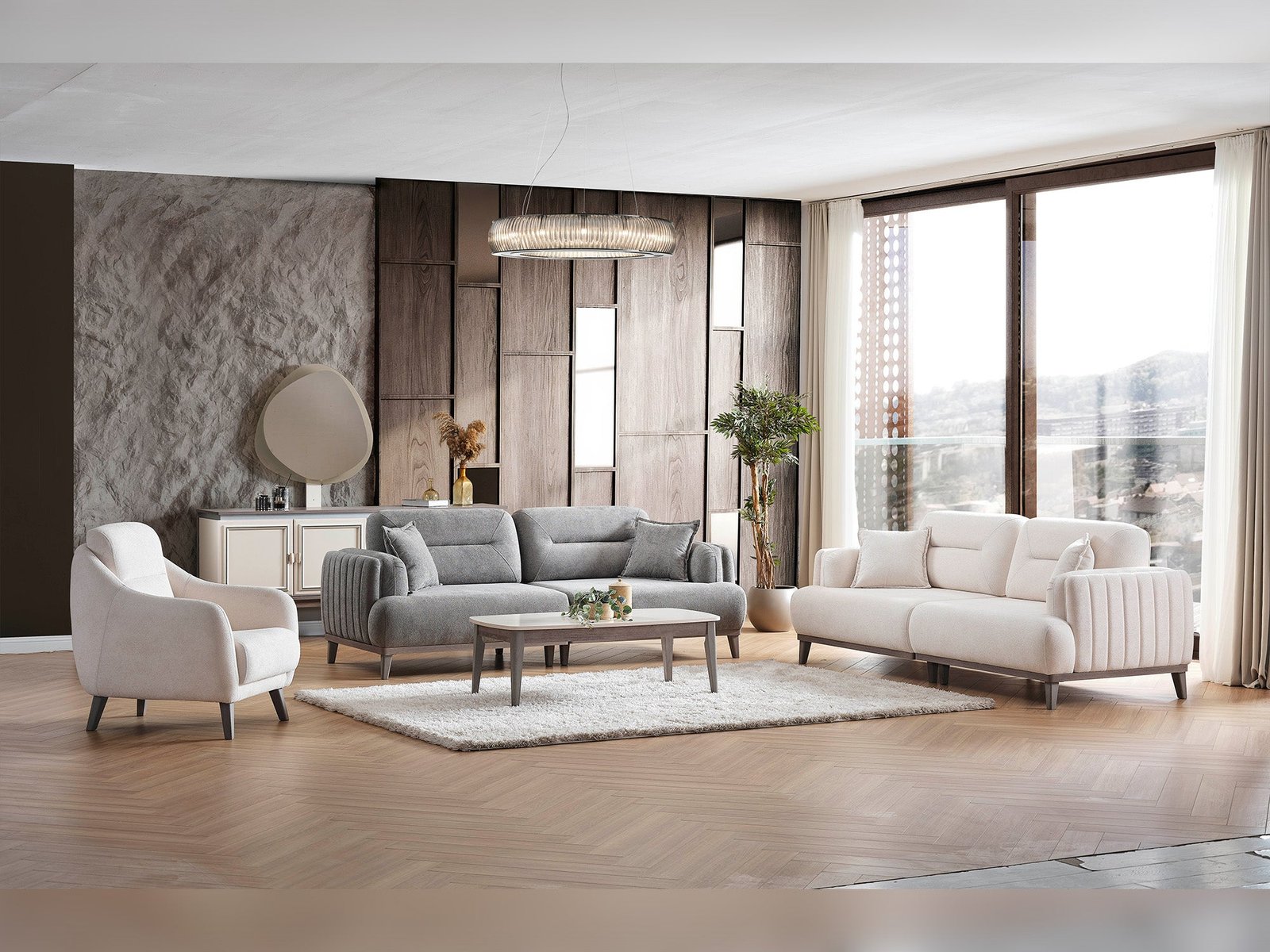 Carmen 4-pieces (2 Sofa & 2 Chair) Livingroom