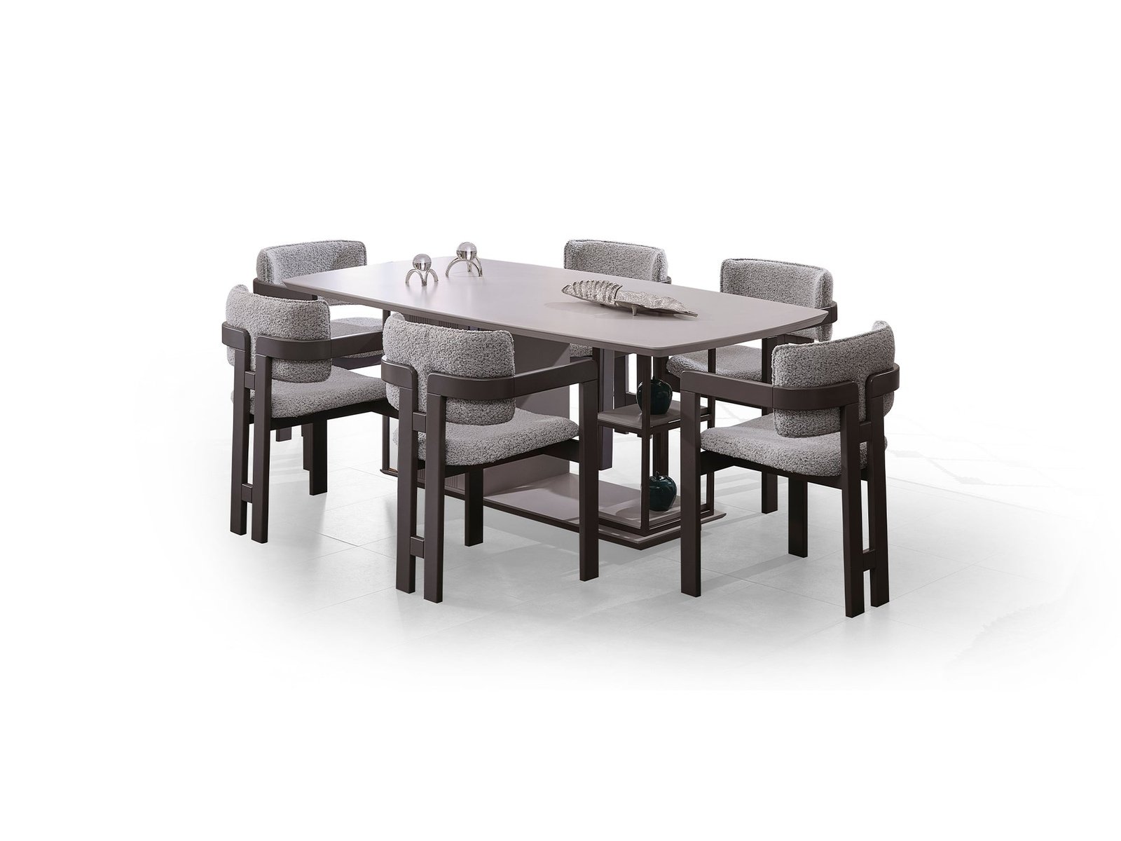 Second image of Cenova Diningroom (Consol With Mirror & Dining Table & 6 Dining Chair)