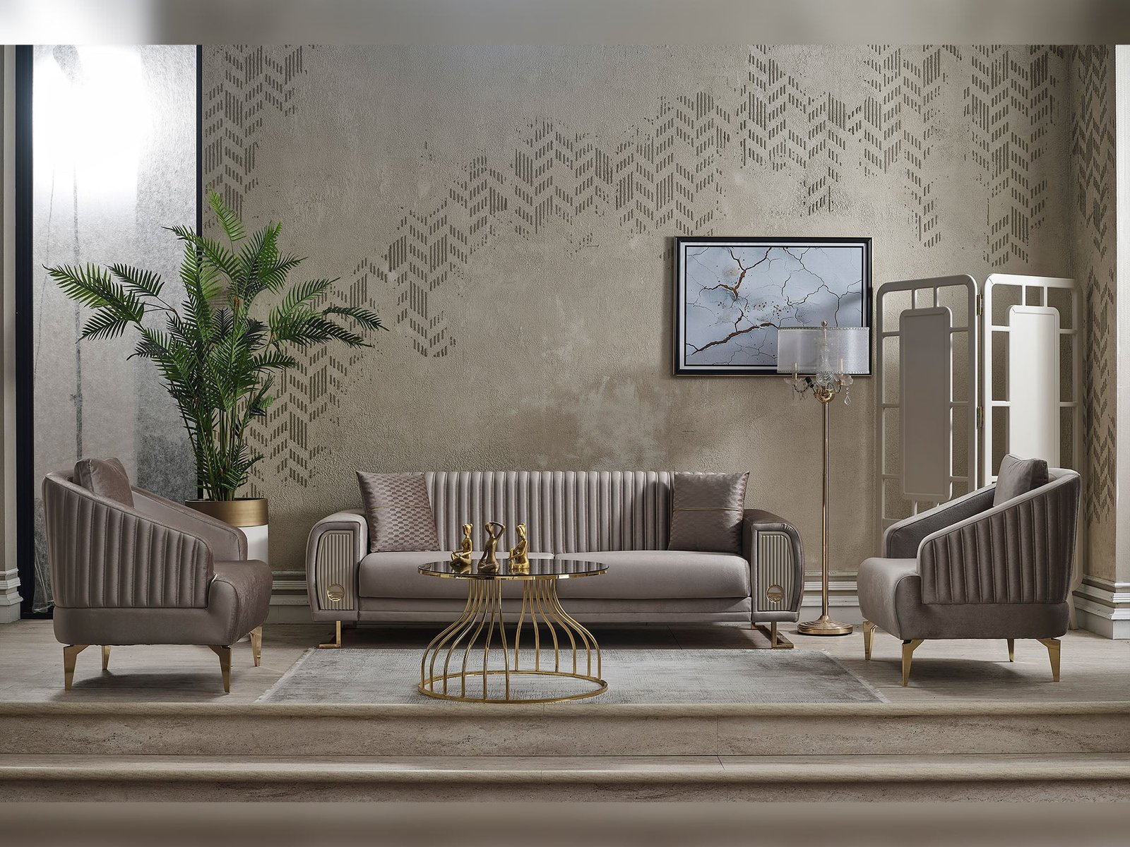 Second image of Damla Ser Convertible Loveseat