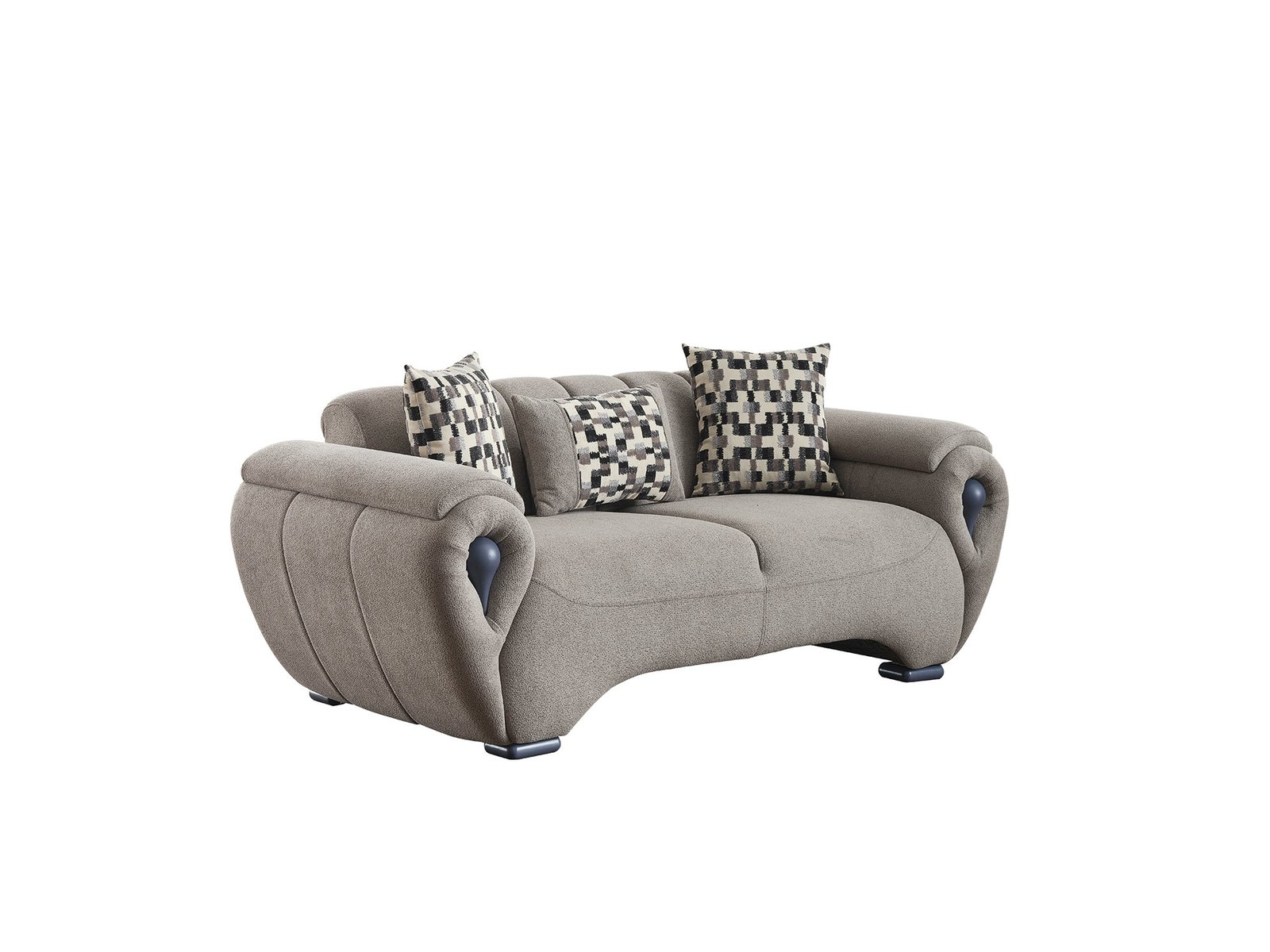 Second image of Damla Stationary Loveseat Cream
