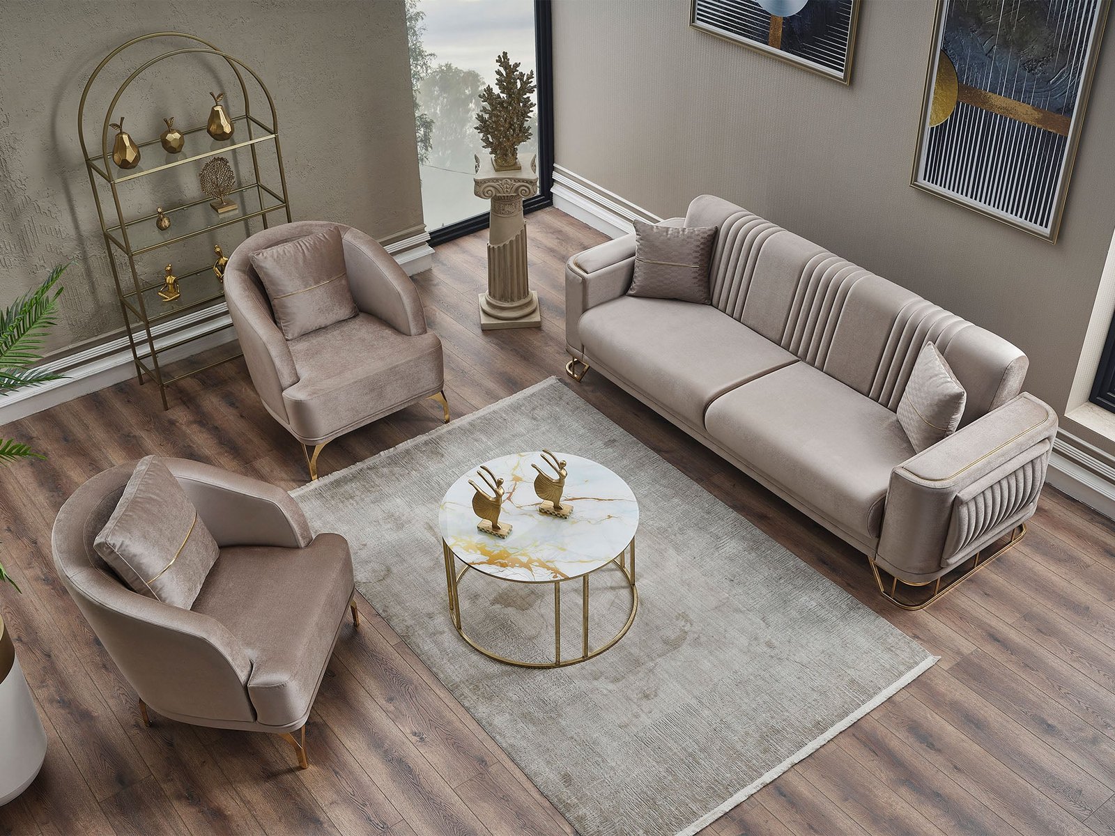 Second image of Dante 3-pieces (Sofa & Loveseat & Chair) Livingroom