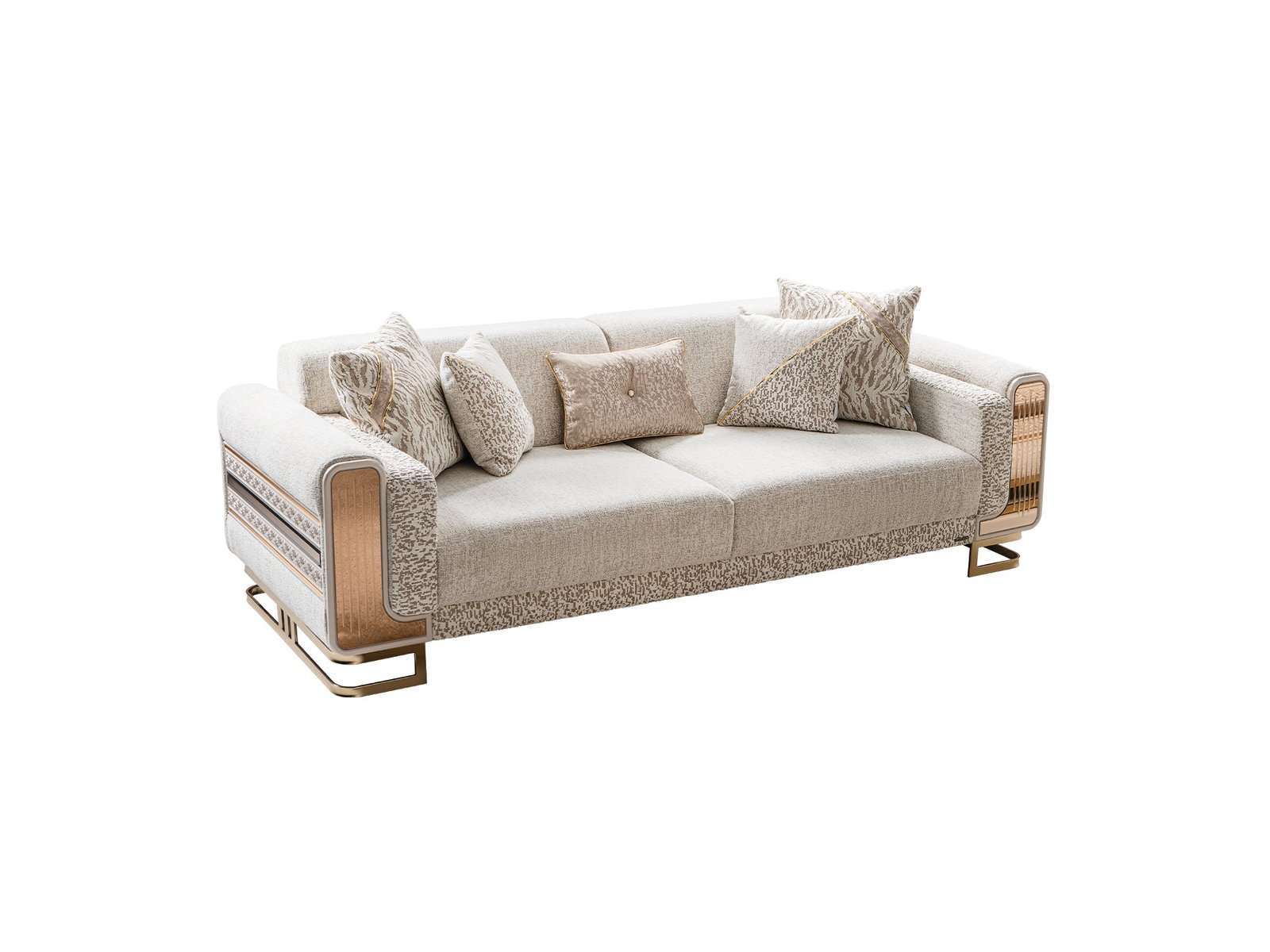 Delux Convertible Sofa Cream
