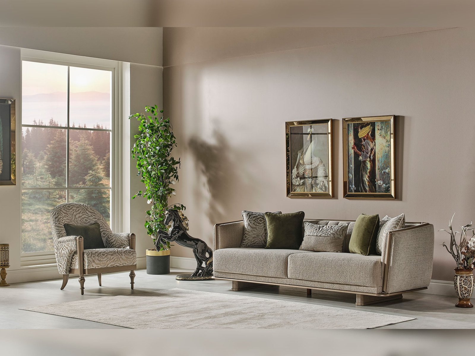 Second image of Efes Mum 4-pieces (2 Sofa & 2 Chair) Livingroom