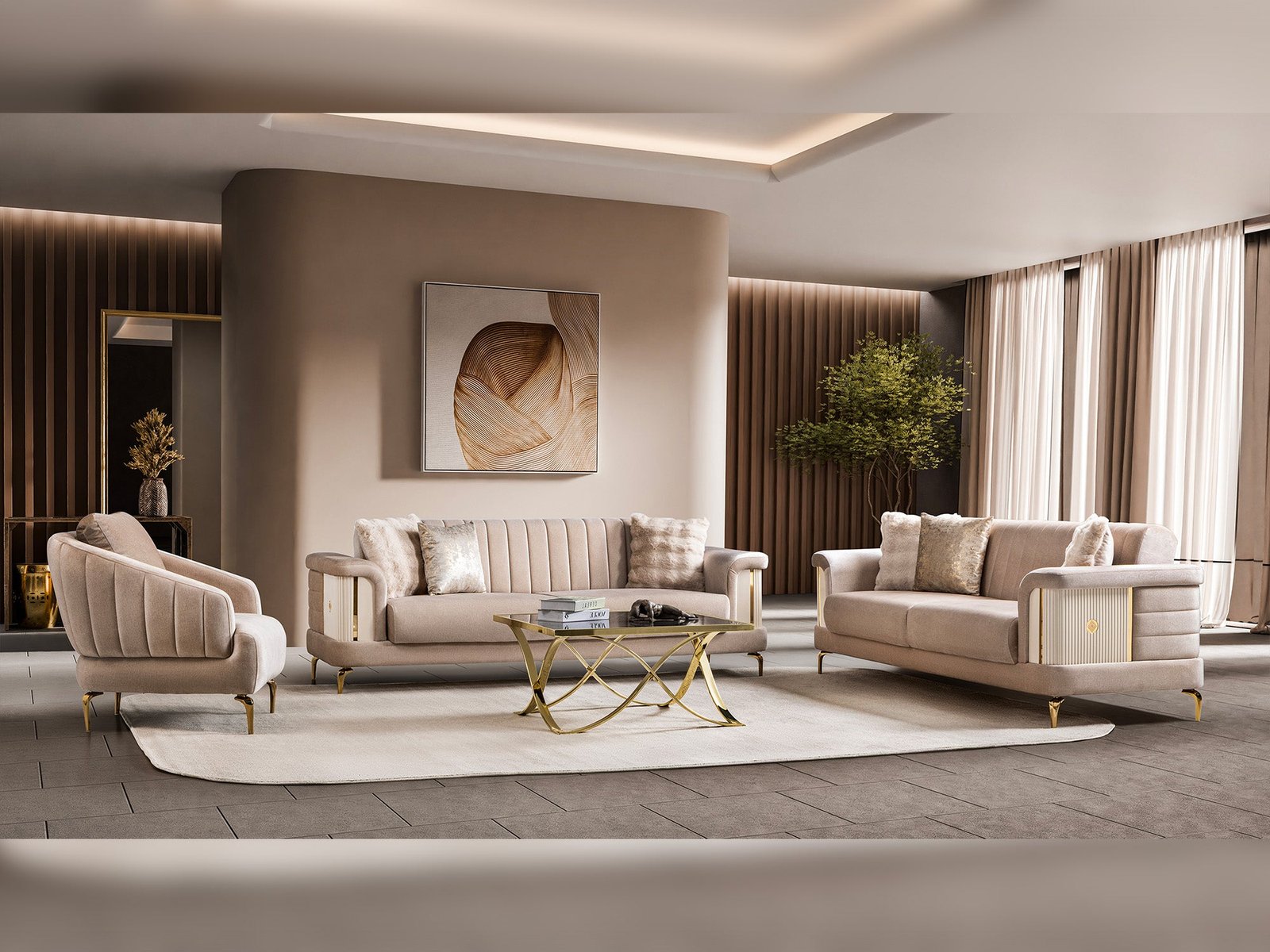 Second image of Elano  3-pieces (Sofa & Loveseat & Chair) Livingroom Set