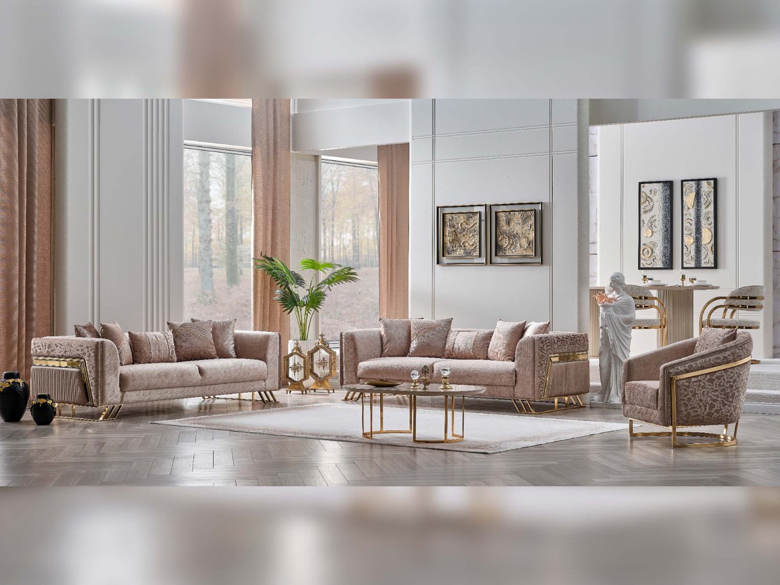 Second image of Elegance San 4-pieces (2 Sofa & 2 Chair) Livingroom