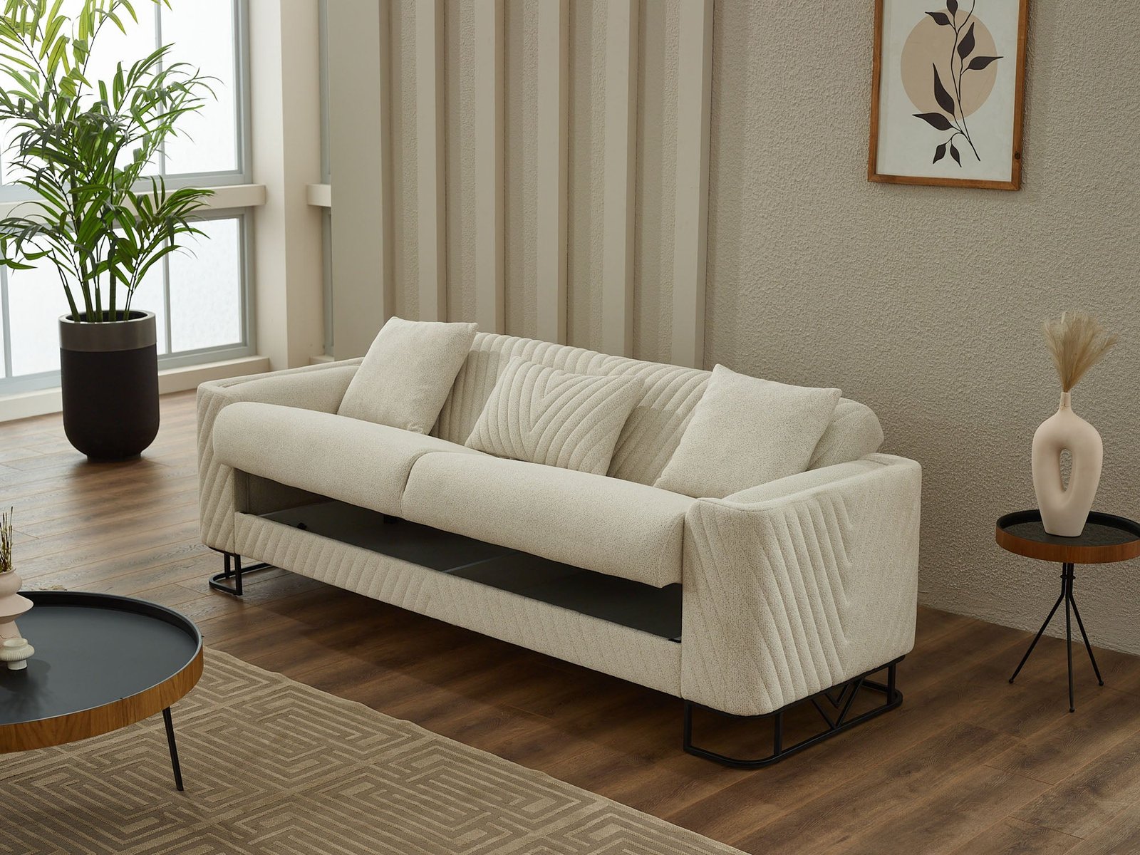 Second image of Elegance Convertible Loveseat